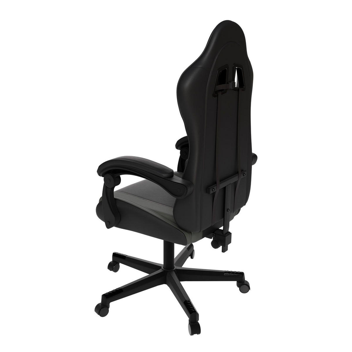 GAMINGSTUHL HyperSeat schwarz/dunkelgrau - Dunkelgrau, Kunststoff (63/131/121cm) - Juskys