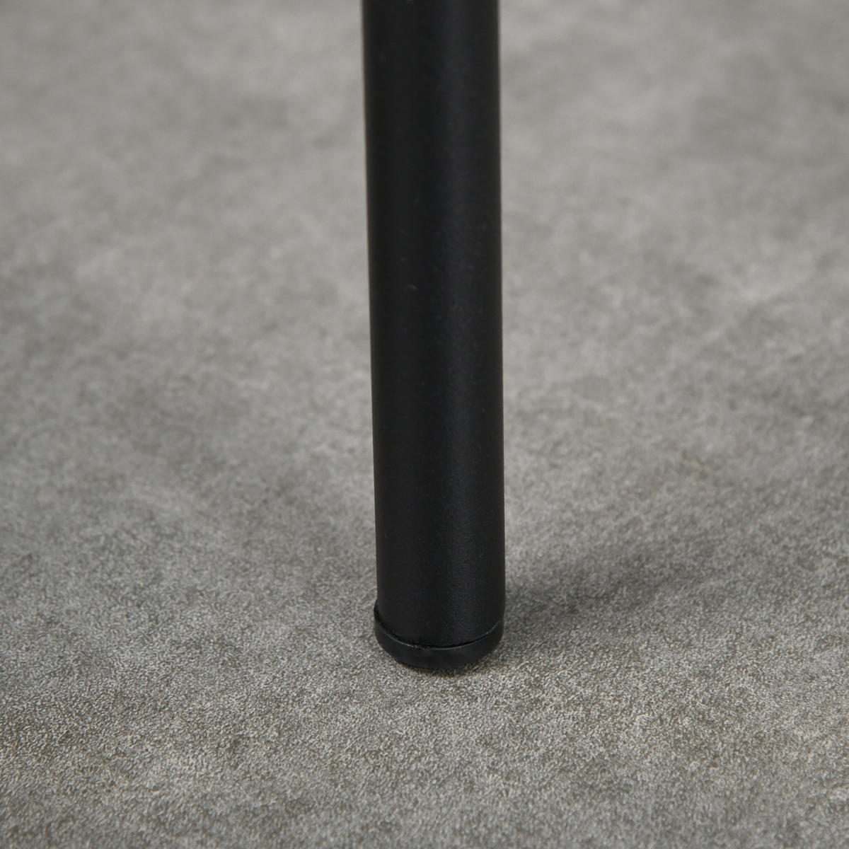ESSZIMMERSTÜHLE DE-06800 4er-Set mit Samtoptik und Metallbeinen Schwarz - Schwarz, Textil/Metall (41.5/46/41.5cm) - ComfortXL