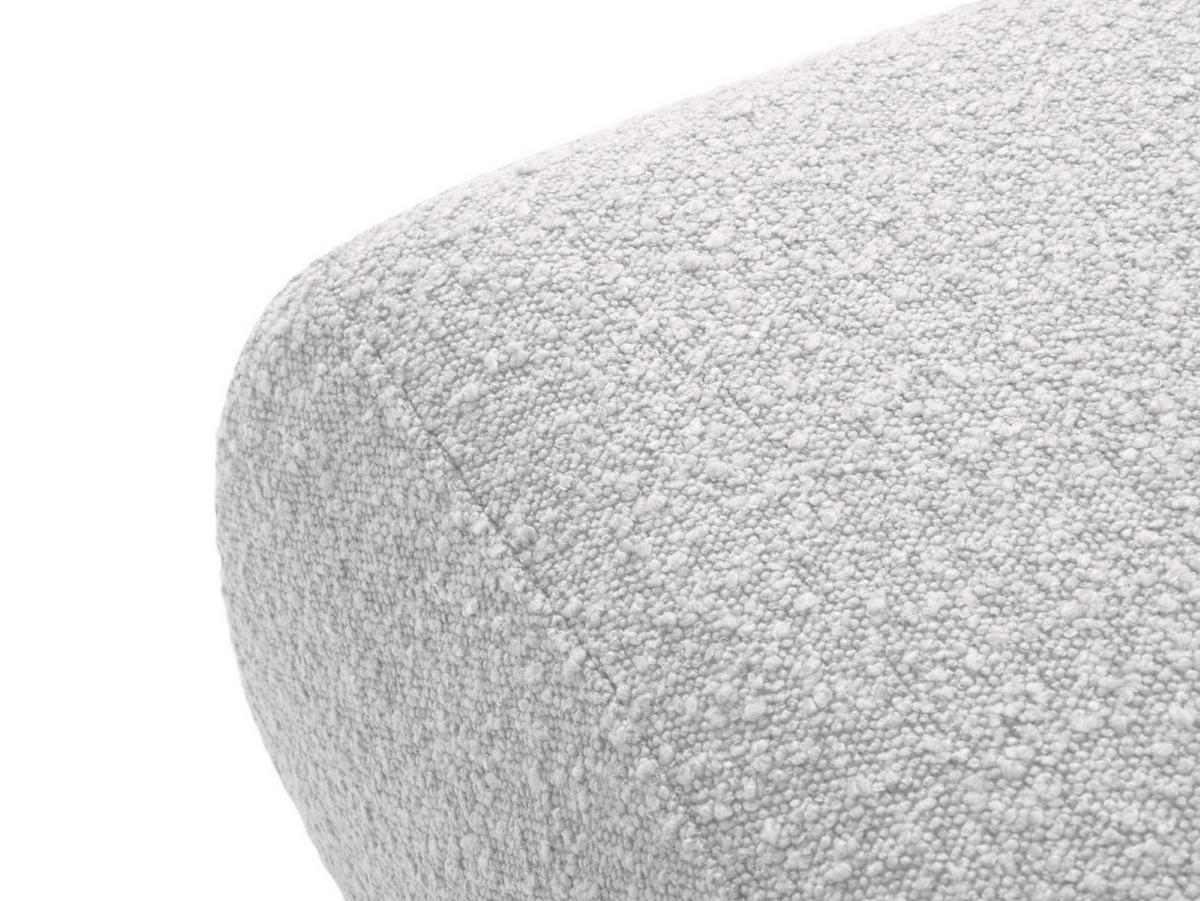 POUF Molino aus Boucle hellgrau - Hellgrau, Textil (75/36/75cm) - Micadoni