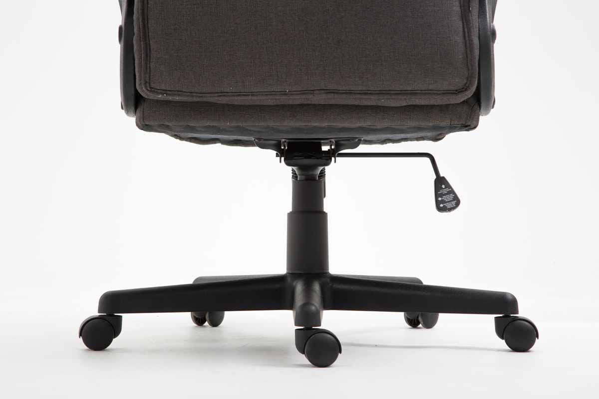 DREHSTUHL Stoff Dunkelgrau - Dunkelgrau/Schwarz, Kunststoff/Textil (66/106/70cm) - CLP
