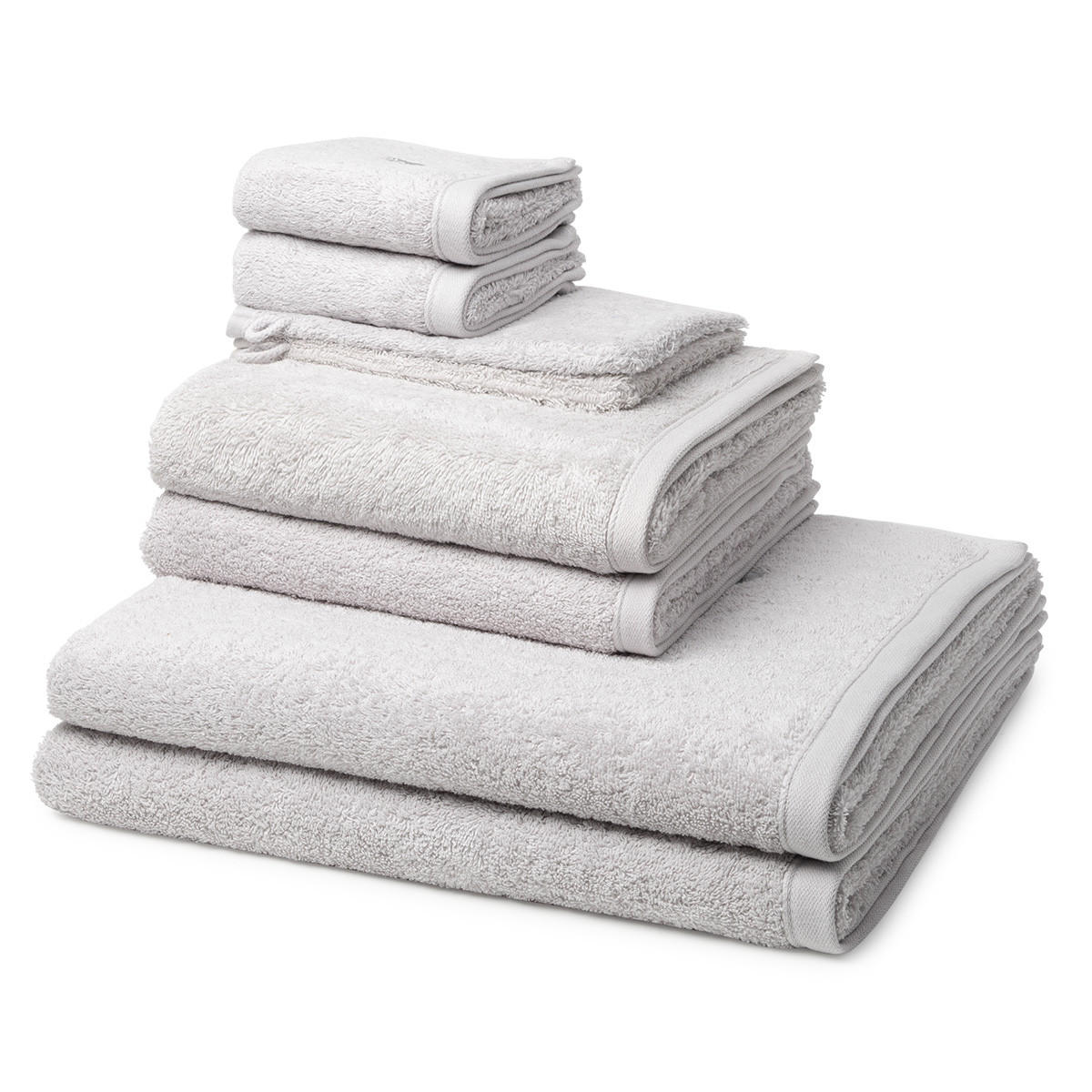 FROTTIERSET Vita 8-teilig - Hellgrau, Textil (50/100cm) - Ross