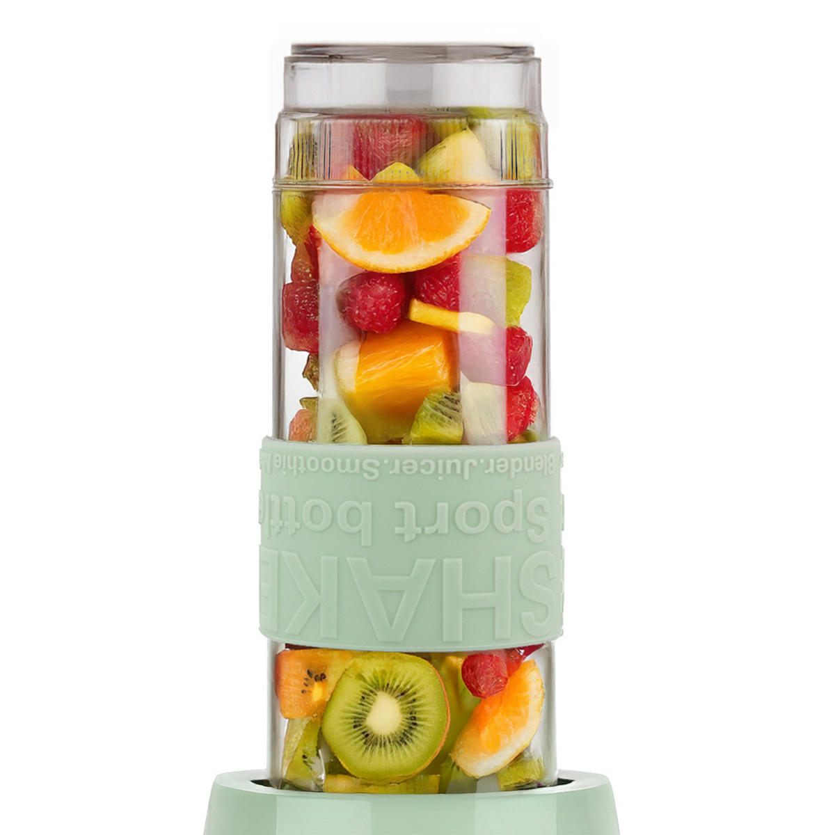 MINI-BLENDER MOOV7 Grün, Smoothie-Maker - Grün, Metall (11.3/35/15cm) - SWEISS