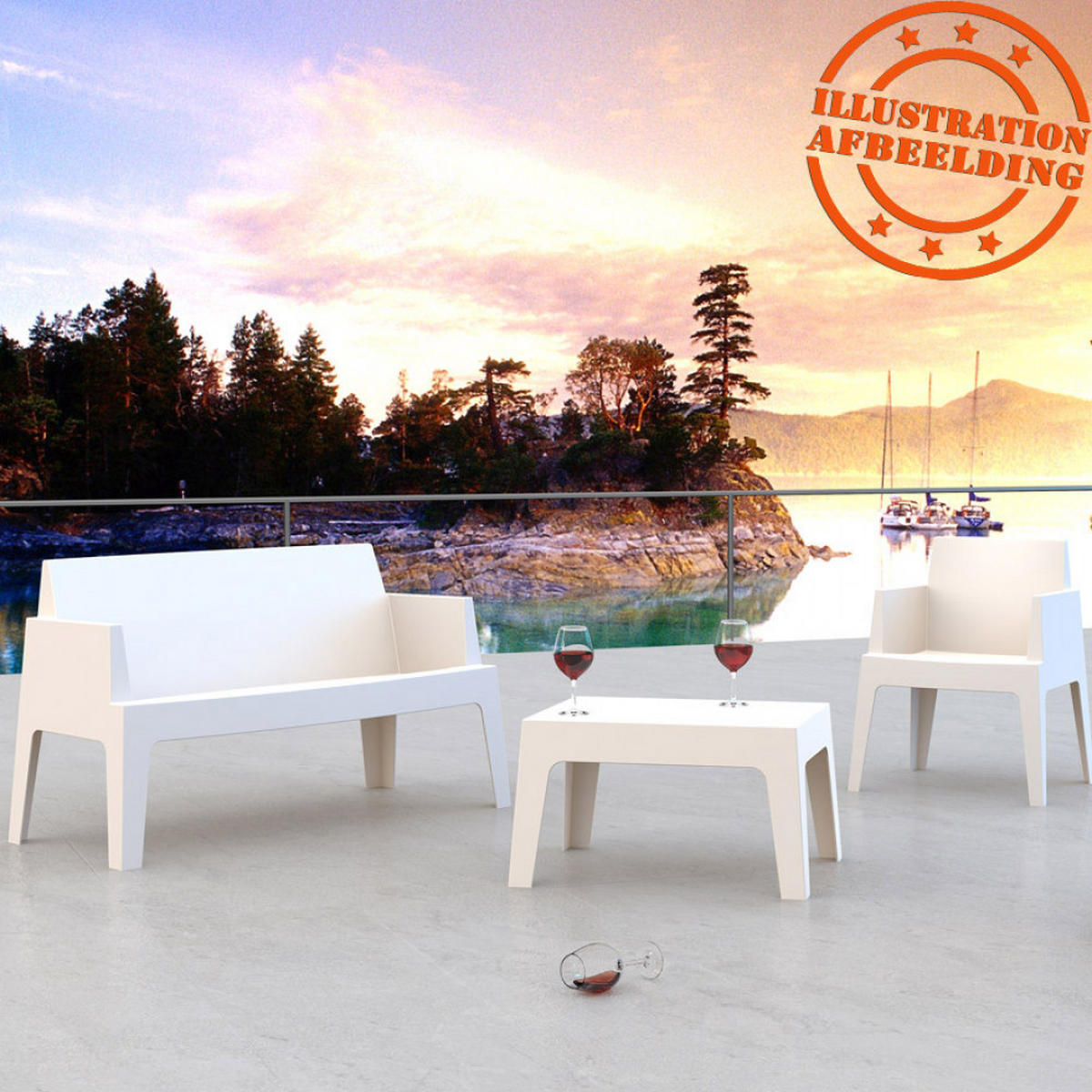GARTEN-LOUNGETISCH grau 77x56x43 cm - Grau, Kunststoff (77/56/43cm) - AlterEgo