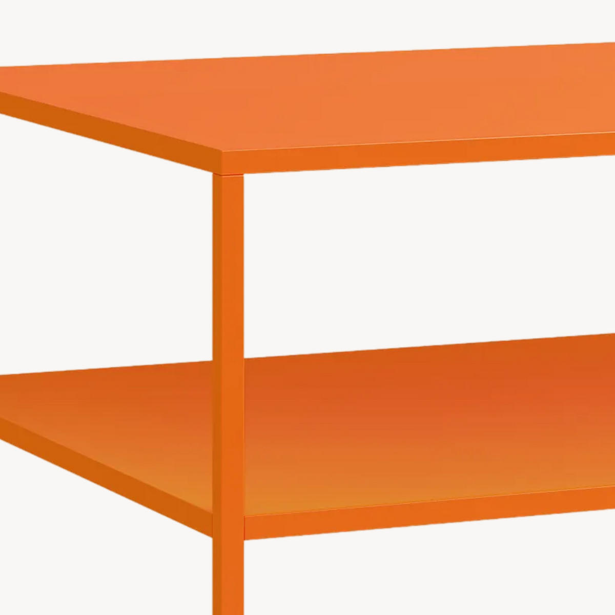 COUCHTISCH Solund 45/90/60 cm - Orange, Metall (60/90/45cm) - [en.casa]