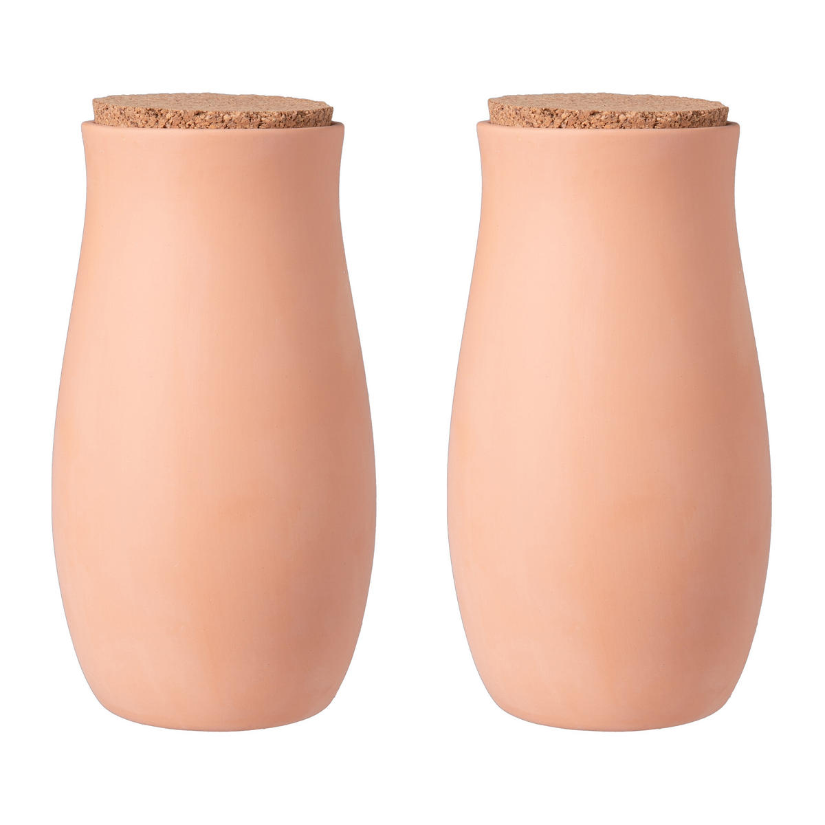 2XOLLAS - Hellbraun, Keramik/Naturmaterialen (10/21.5/10cm) - Relaxdays