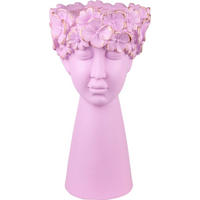 PFLANZFIGUR Flora rosa - Rosa, Kunststoff (21/33/20cm) - FURNARO