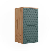 BADSCHRANK Irma Grün 30 x 59 cm 2 Fächer, Badezimmer - Grün, Holzwerkstoff (30/59/24cm) - Vicco