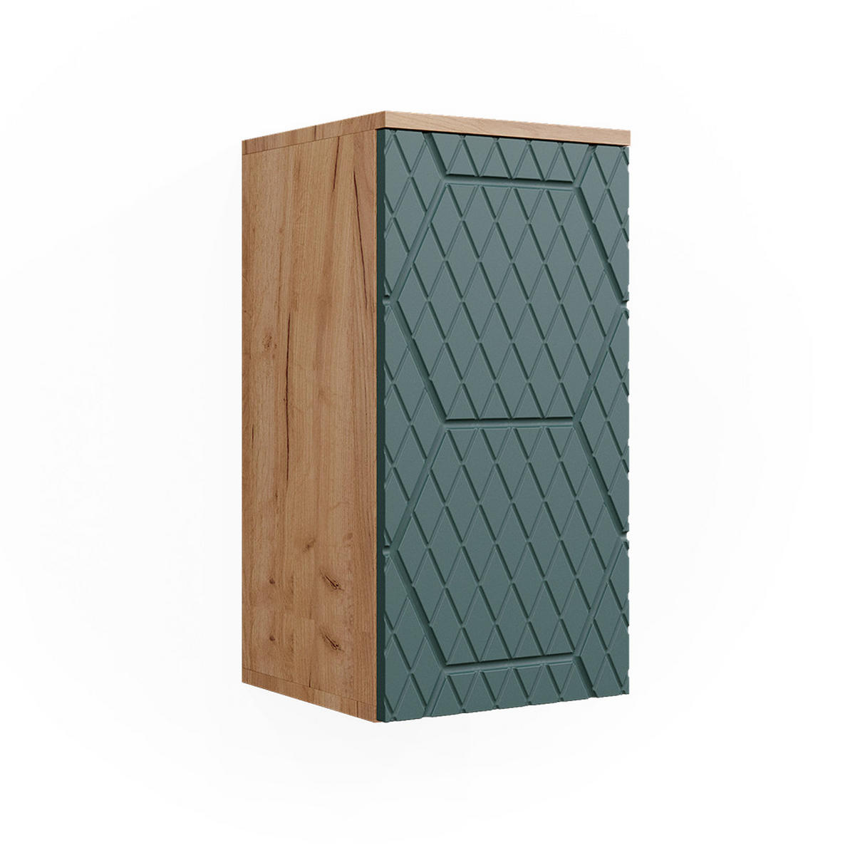 BADSCHRANK Irma Grün 30 x 59 cm 2 Fächer, Badezimmer - Grün, Holzwerkstoff (30/59/24cm) - Vicco
