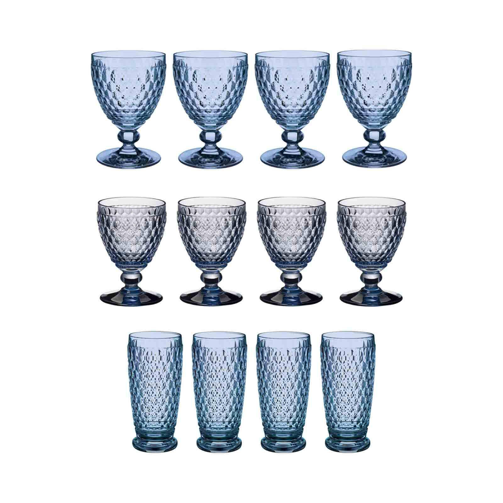 WEIN- & LONGDRINKGLÄSER Boston Coloured blau 12er Set - Blau, Glas - Villeroy & Boch