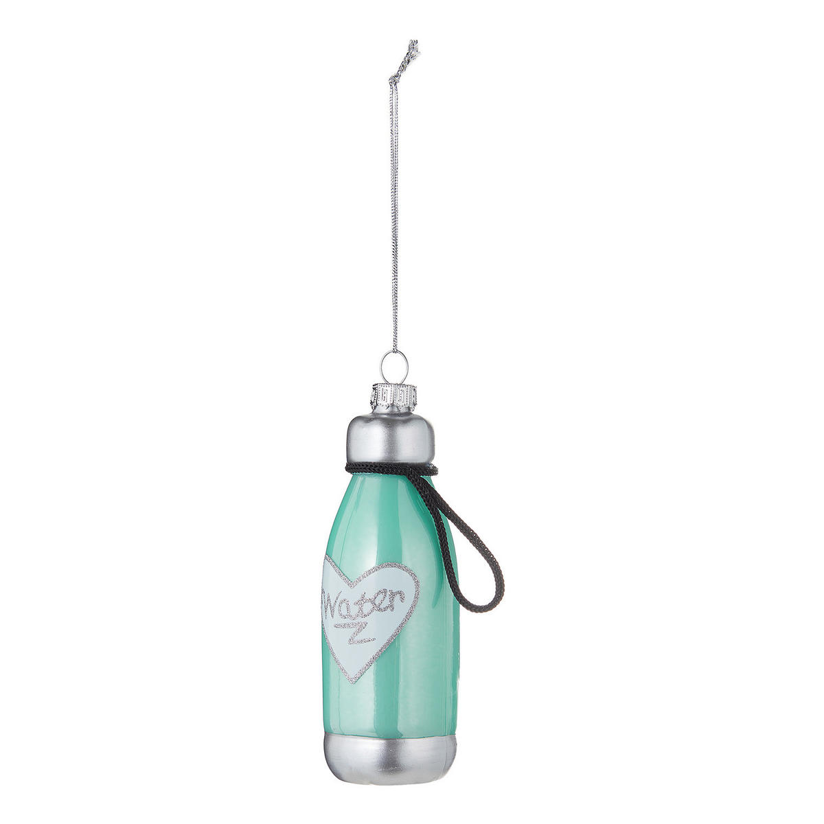 BAUMANHÄNGER Hang On Trinkflasche - Türkis, Glas (4/11/4cm) - Butlers