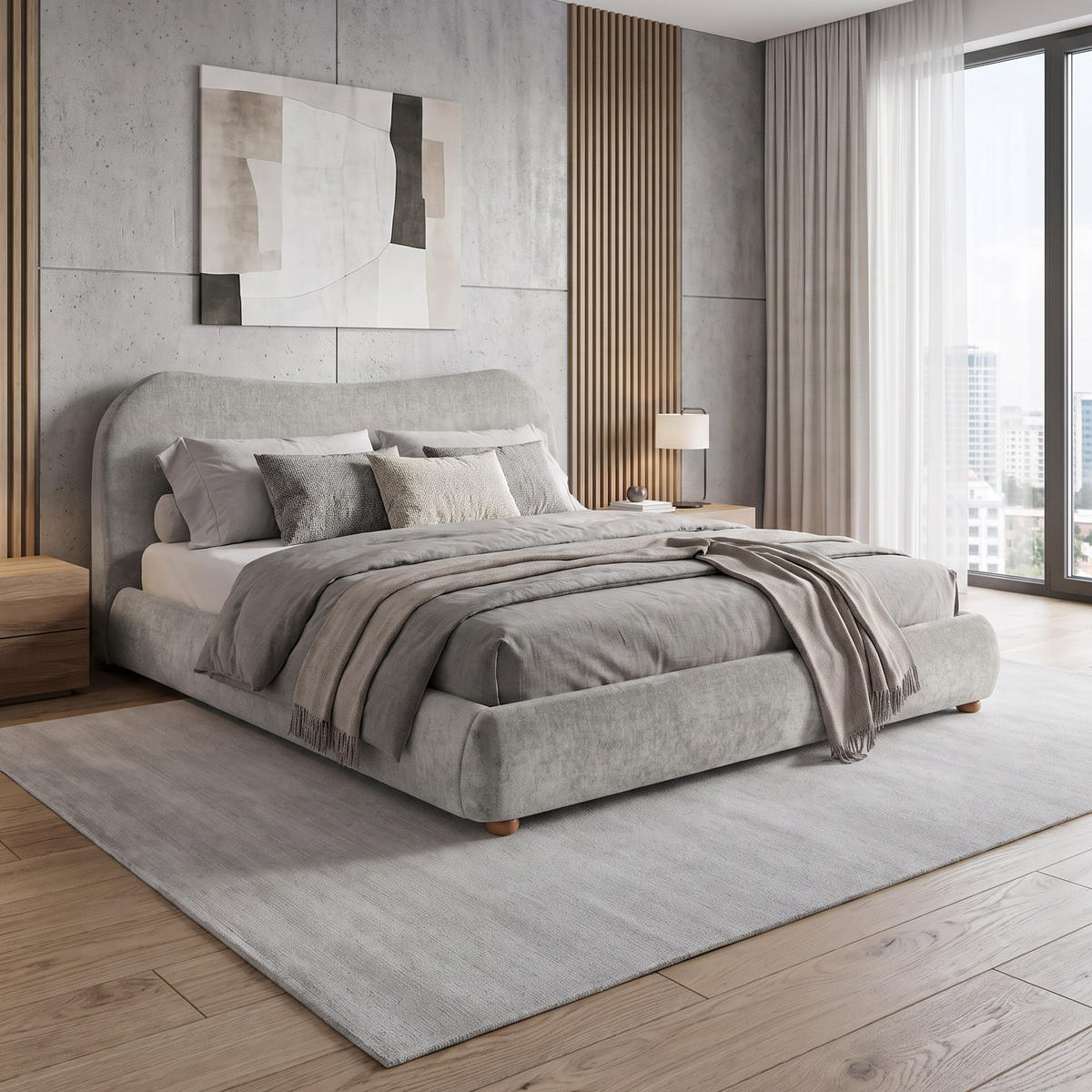 ČALOUNĚNÁ POSTEL Sonho, dvoulůžko 160x200 cm s taštičkovou matrací 26 cm, žinylková látka, béžová - béžová, textil (160/200cm) - Beautysofa