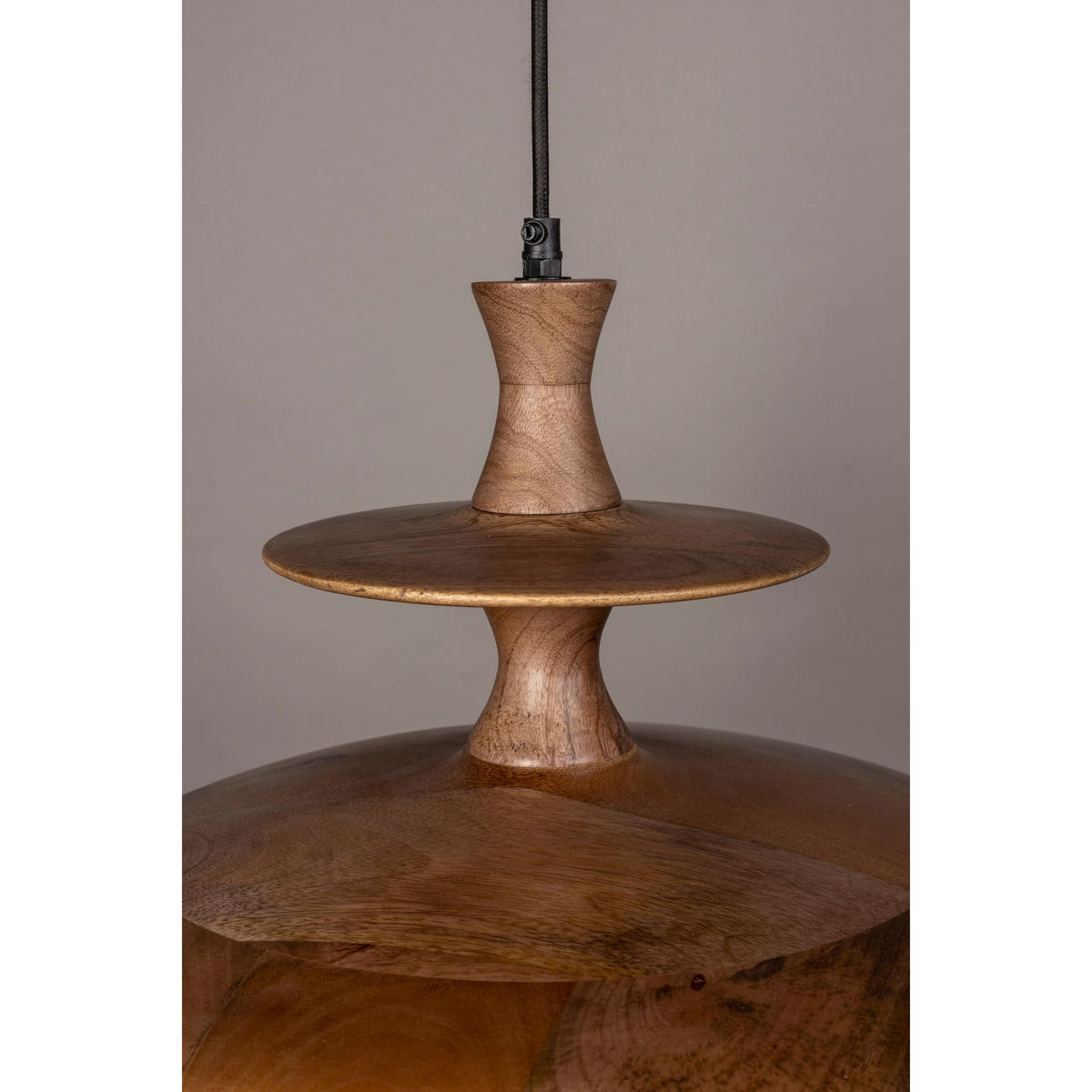 PENDELLEUCHTE Cath 43 cm Braun - Beige, Holz (43/43/25cm) - Dutchbone