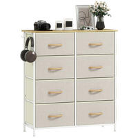 KOMMODE mit verstellbaren Einlegeböden, 86 x 30 x 94,5 cm, Beige, Stahl - Beige, Metall (86/94.5/30cm) - SONNENH