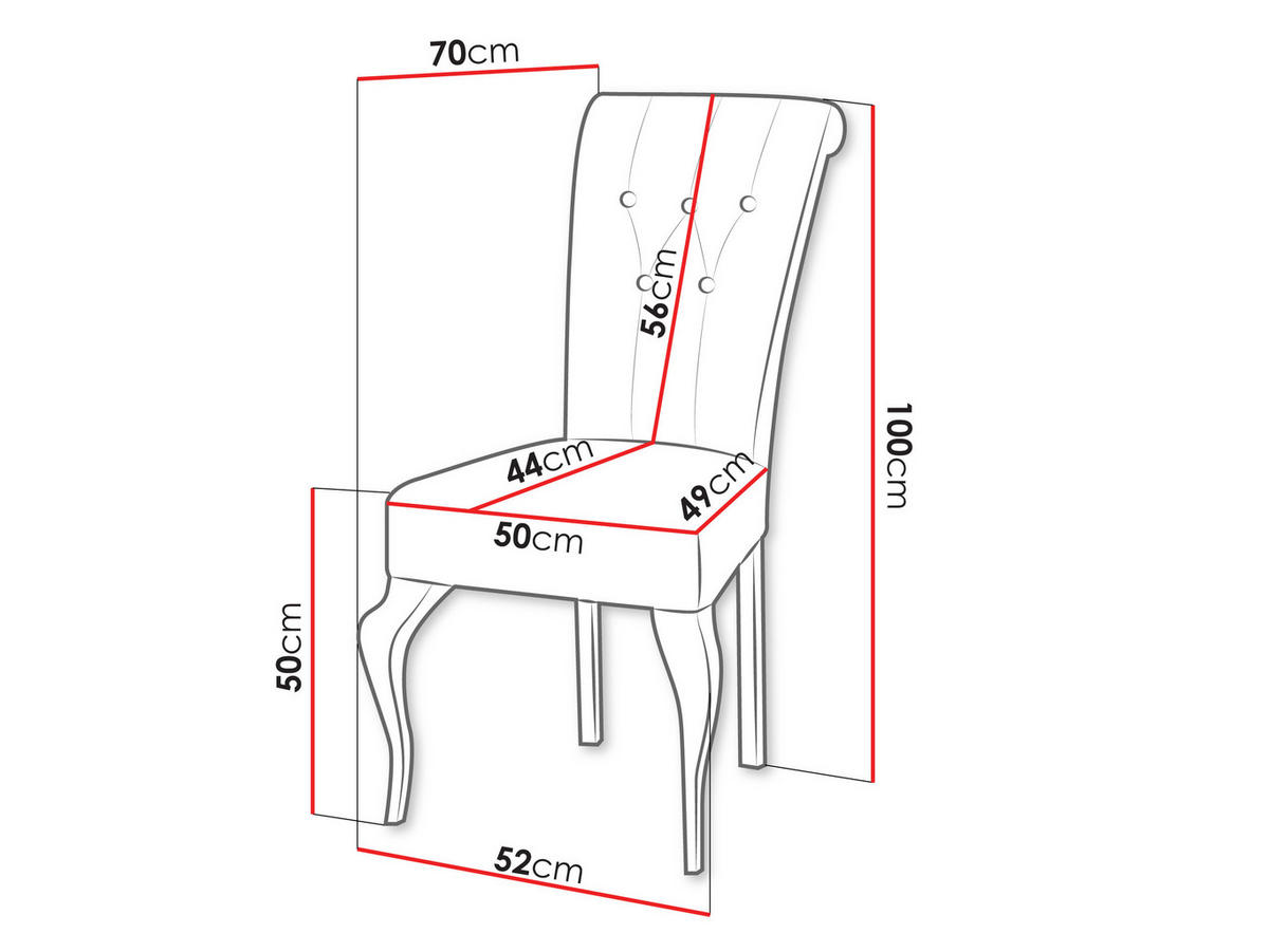 POLSTERSTUHL Frigene 01 - Beige/Weiß, Holz/Textil (52/100/70cm) - MIRJAN24