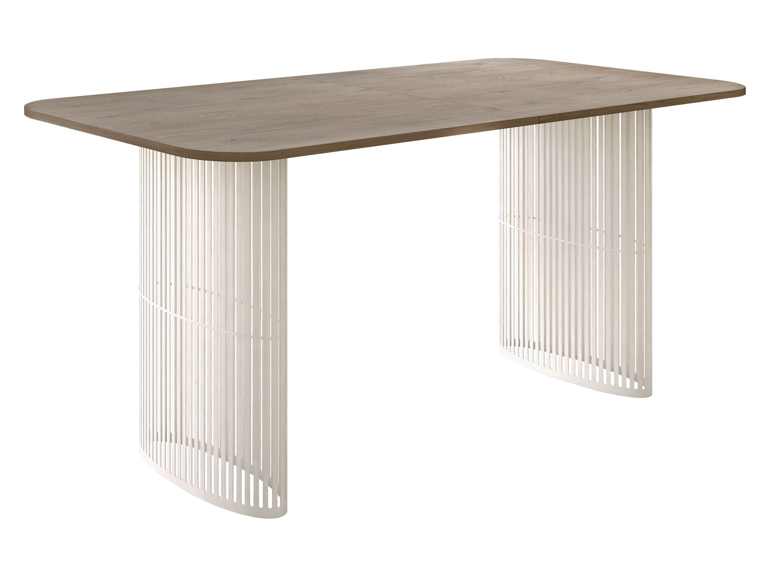 ESSTISCH Arcadia Cashmere 160 - Kaschmir/Eichefarben, Holzwerkstoff/Metall (90/160/76cm) - MIRJAN24