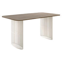 ESSTISCH Arcadia Cashmere 160 - Kaschmir/Eichefarben, Holzwerkstoff/Metall (90/160/76cm) - MIRJAN24