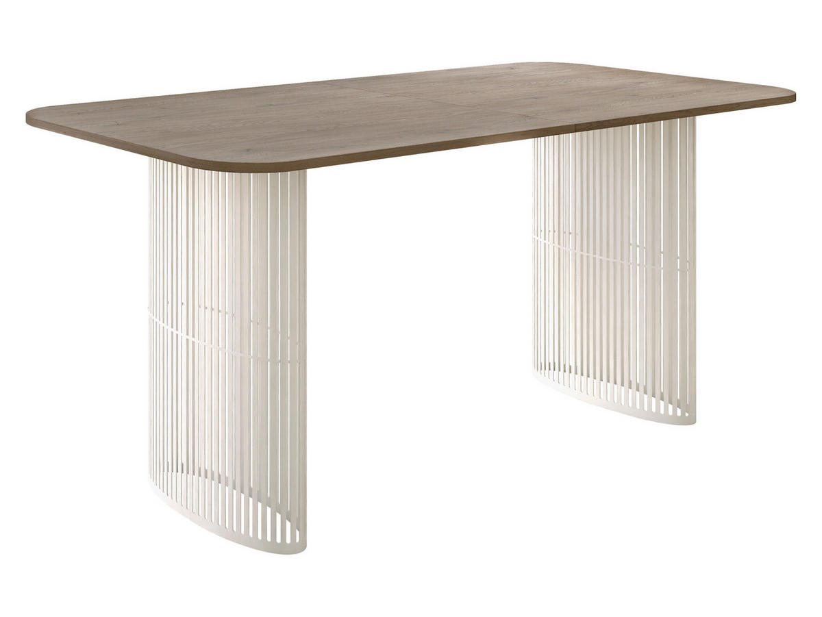 ESSTISCH Arcadia Cashmere 160 - Kaschmir/Eichefarben, Holzwerkstoff/Metall (90/160/76cm) - MIRJAN24