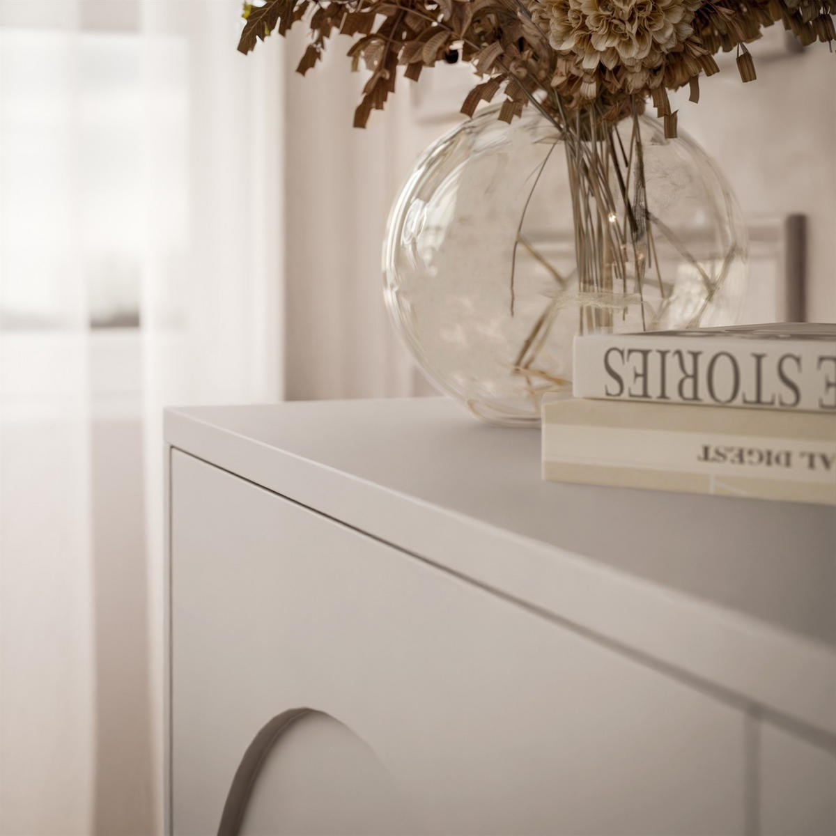 TV-ELEMENT ARIADNA Kaschmir dreitürig - Kaschmir, Holzwerkstoff (154/51/35cm)