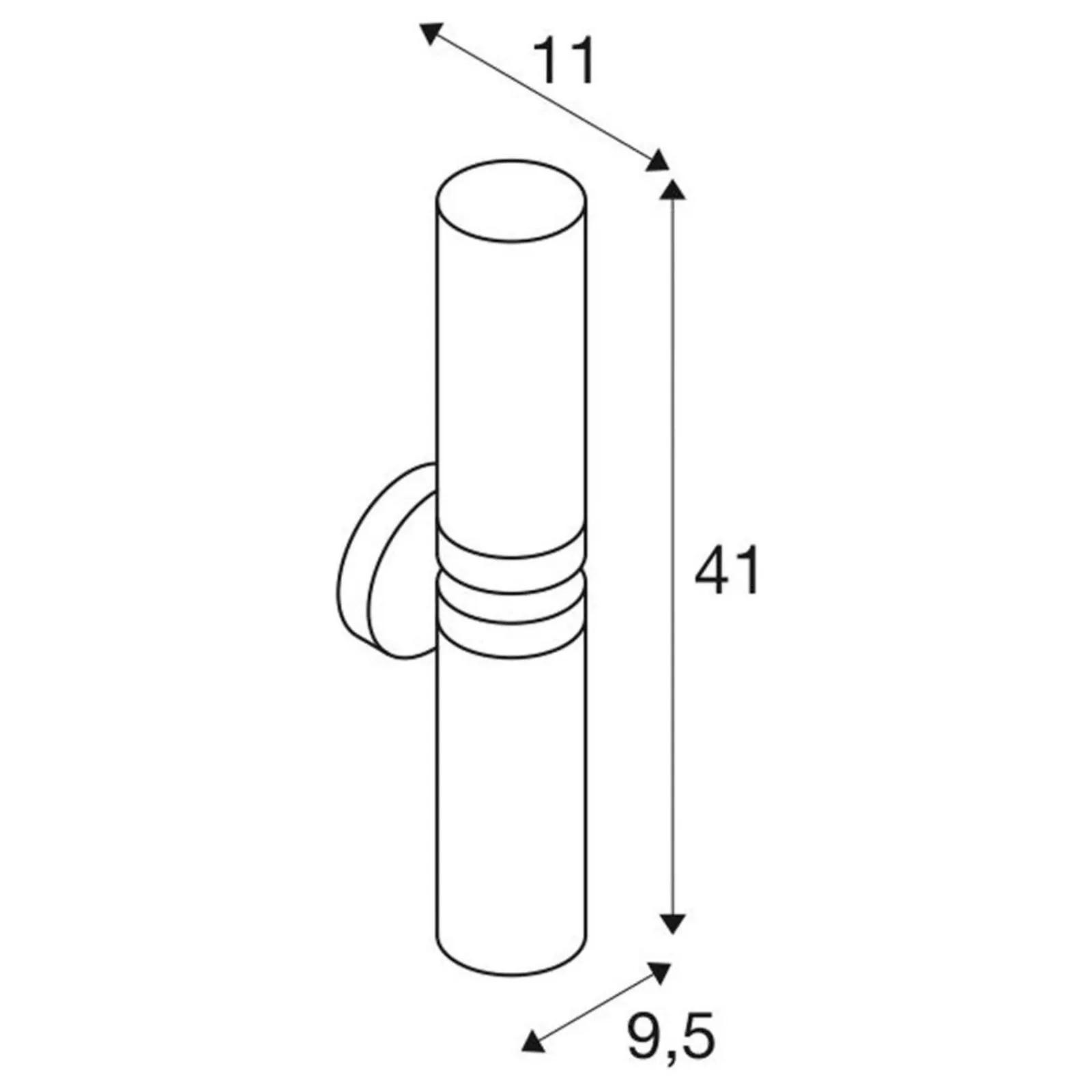 BADEZIMMER WANDLEUCHTE - Chromfarben, Metall (9.5/41/11cm) - SLV