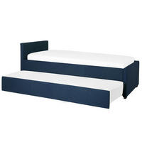 TAGESBETT 80/200 cm Marineblau Marmande - Blau, Textil (80/200cm) - Beliani