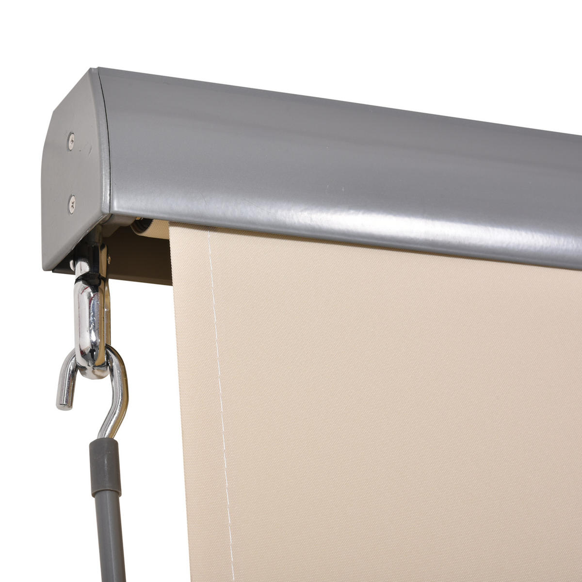 MARKISE DE-18456 250/160 cm mit Kurbel, UV-Schutz 50+ Creme - Creme, Metall (160/250cm) - ComfortXL