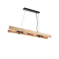 HÄNGELEUCHTE Woody Braun 100/20/150 cm - Braun, Holz (100/20/150cm) - LABEL51