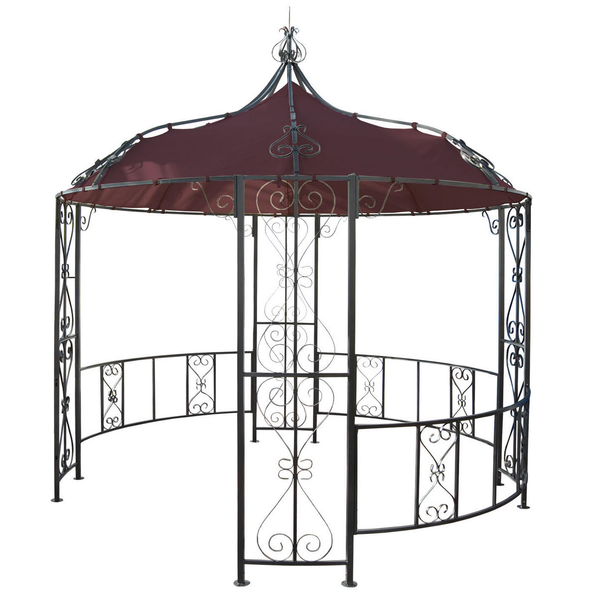 PERGOLA CABRERA Rot, Braun - Rot/Braun, Metall (296/330/293cm) - MCW