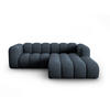 ECKSOFA modular rechts Lupine aus Chenille-Stoff königsblau 3 Sitzplätze - Dunkelblau, Textil (177/230cm) - Micadoni