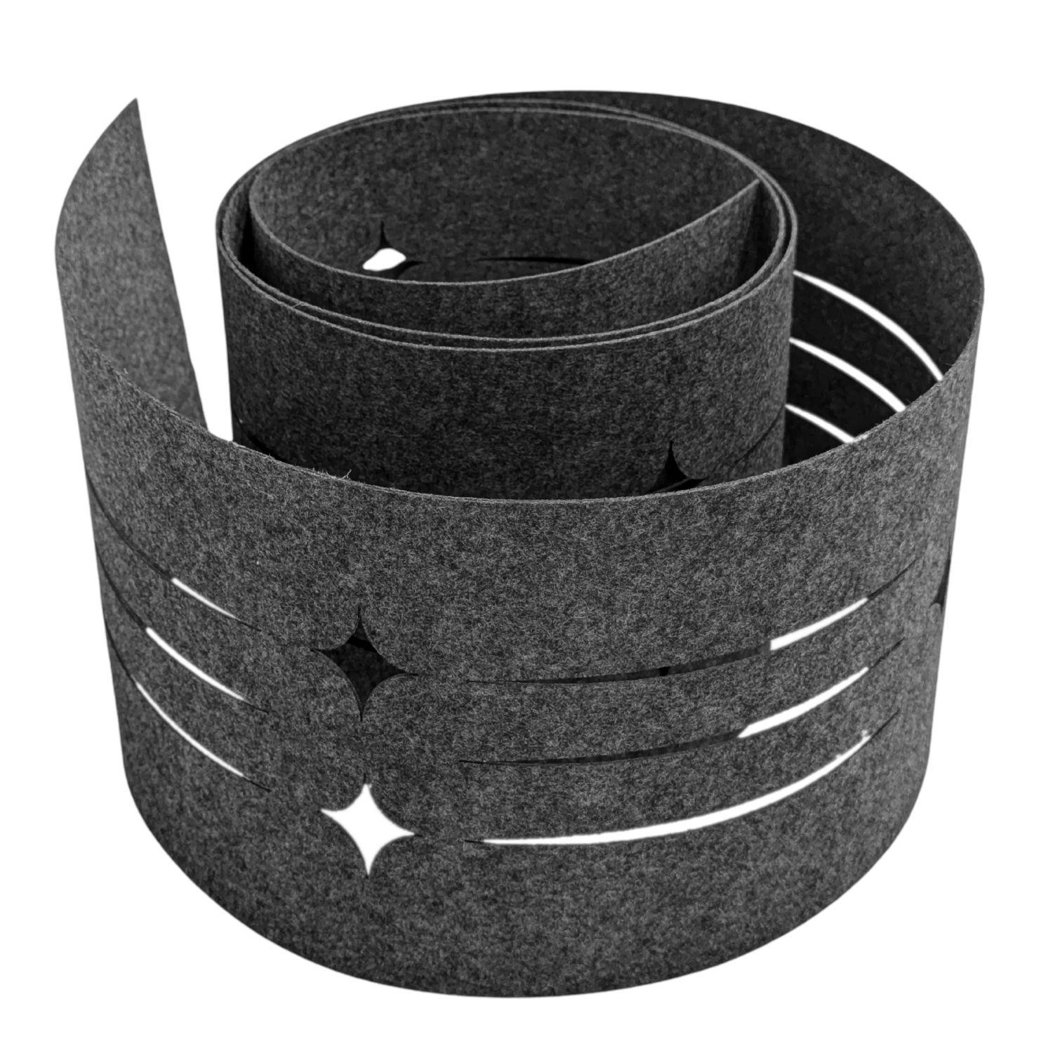 SICHTSCHUTZSTREIFEN Design Vlies Dekor Starline Einzelstreifen Anthrazitgrau 2,55m - Anthrazit, Kunststoff (260/19cm) - ZAUN|ZU