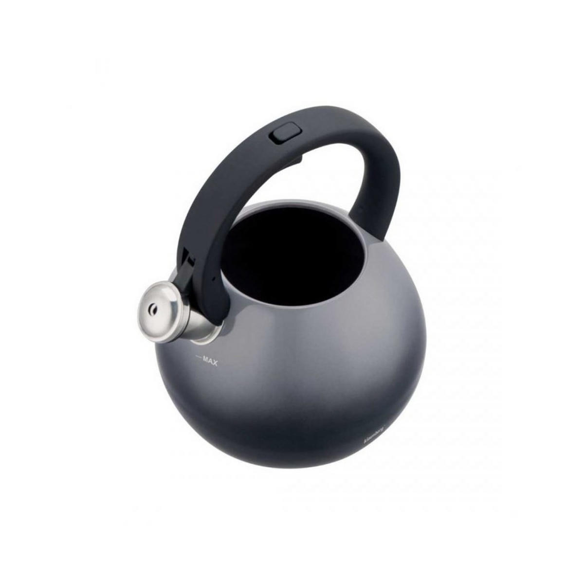 WASSERKESSEL Graphit 21/18.5/25 cm 64824 - Graphitfarben, Metall (21cm) - Klausberg 