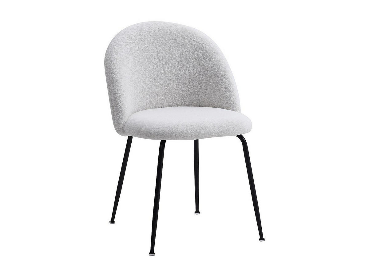 STUHL - 50cm x 55cm - Polyester - weiß - MELBOURNE - Weiß, Textil (50/77/55cm) - Vente-Unique