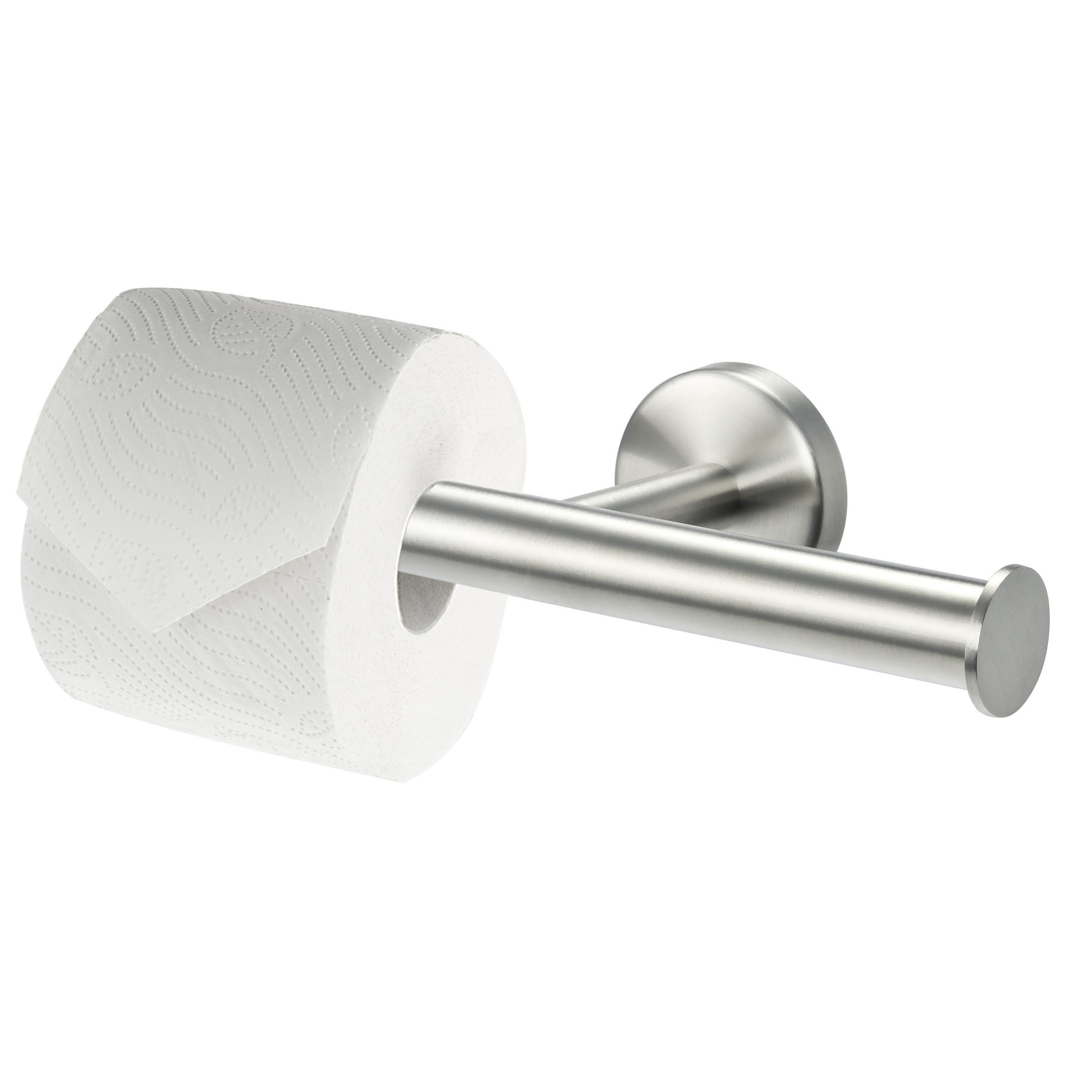 TOILETTENPAPIERHALTER PIAZZA, Edelstahl - Edelstahlfarben, Metall (24/6/10cm) - bremermann