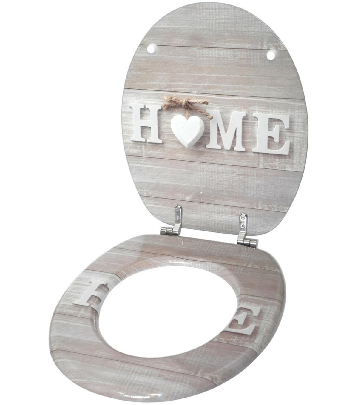 WC-SITZ Home - Braun, Holzwerkstoff (38/6/47cm) - Sanilo