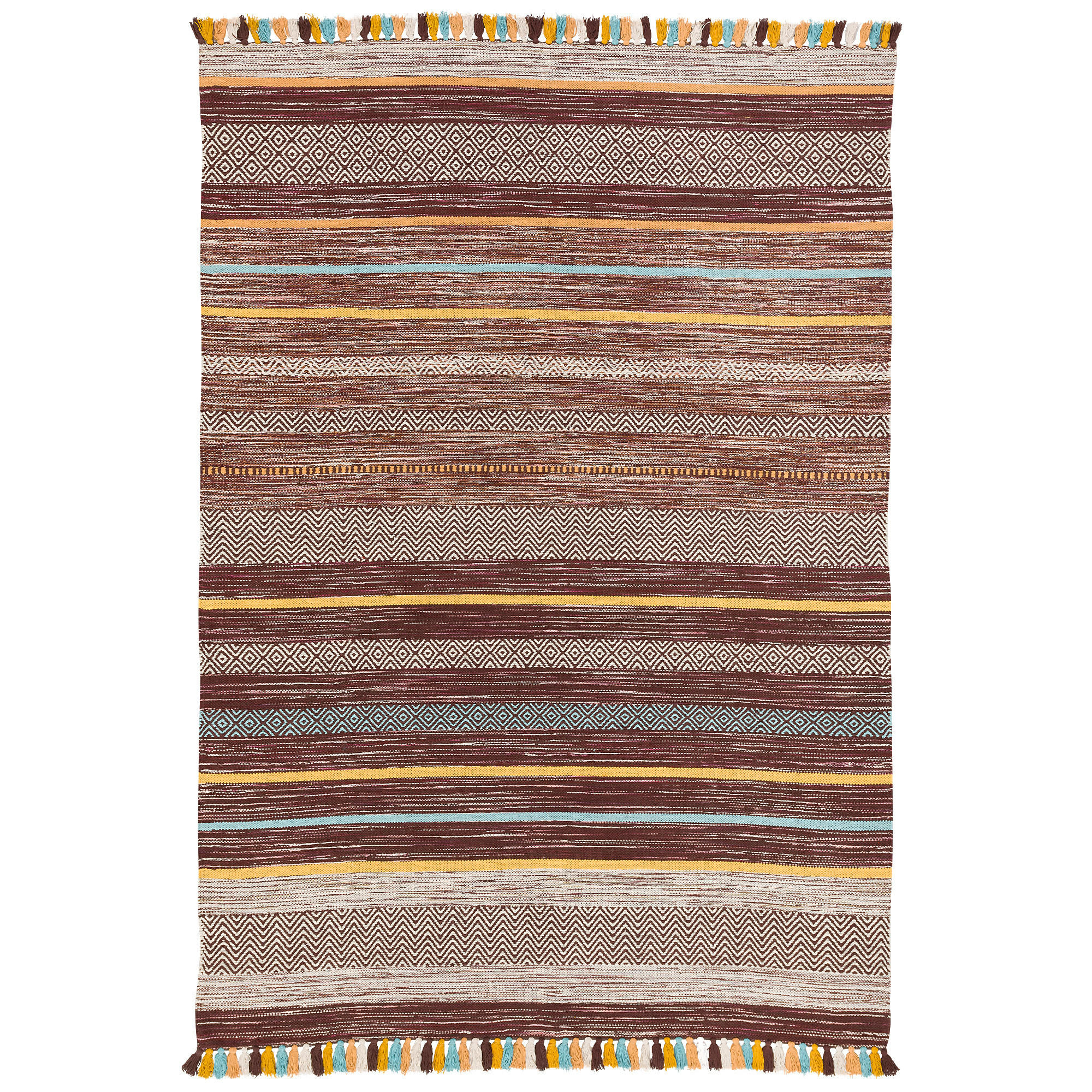 NATUR TEPPICH KELIM KALLEEN - Braun, Textil (200/300cm) - Pergamon