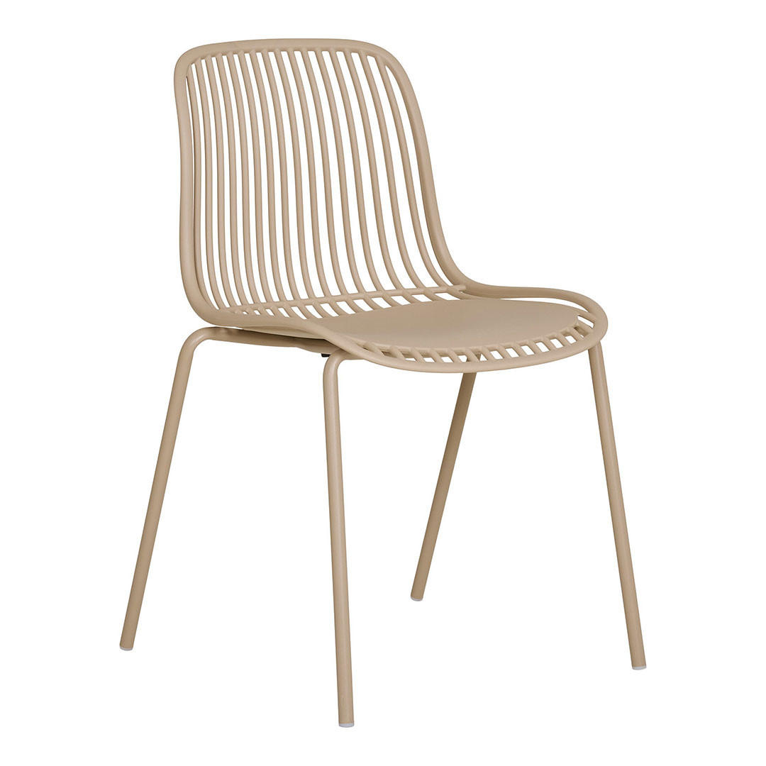 GARTENSTUHL, Branson, Stühle Sandfarben, Metall, 47 x 55 x 82 cm - Sandfarben, Metall (47/82/55cm) - ebuy24