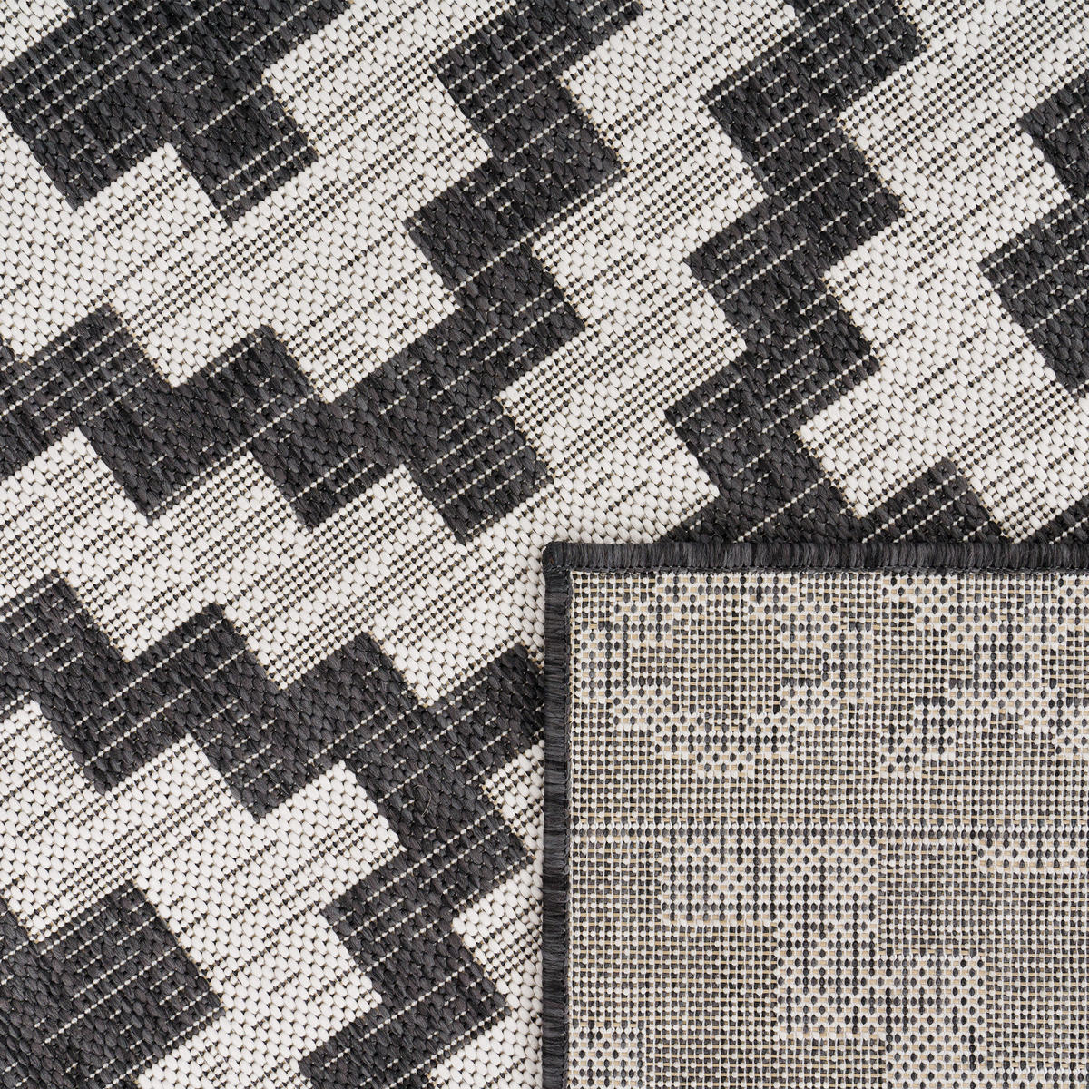 OUTDOORTEPPICH 160/220 cm Modena 222 - Schwarz, Textil (160/220cm) - Paco Home