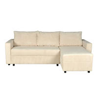 ECKSOFA THEO/ umwandelbar und wendbar, mit Truhe in Cord - Beige - Beige, Textil (145/230cm) - Weber Industries
