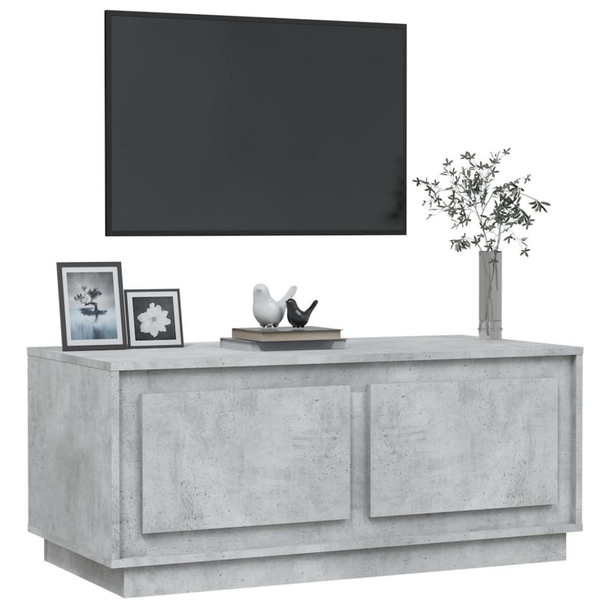 COUCHTISCH Betongrau 102x50x44 cm Holzwerkstoff - Grau, Holzwerkstoff (102/50/44cm) - furnicato