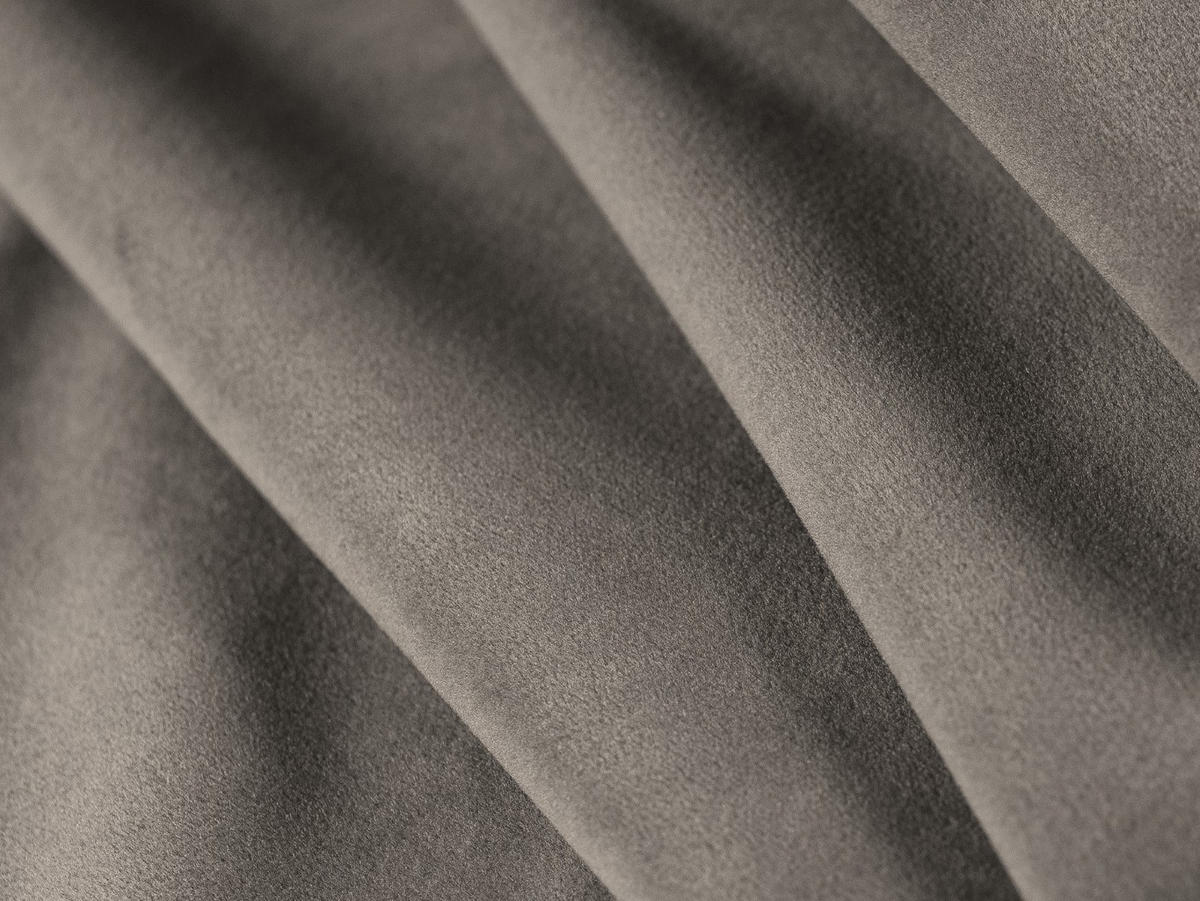 ECKSOFA links Jodie aus Samt hellgrau 5 Sitzplätze - Hellgrau, Textil (166/341cm) - Micadoni