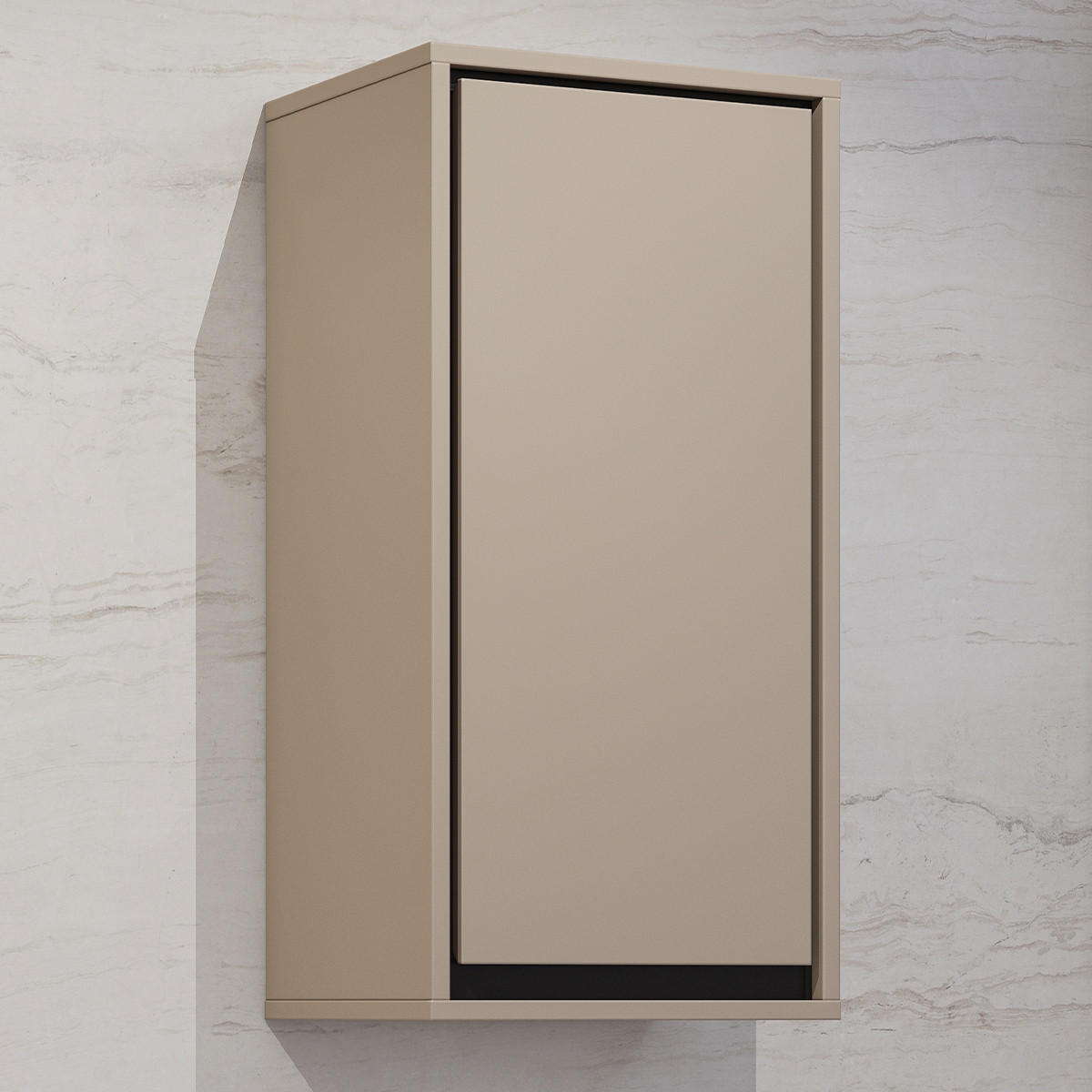 SCHRANK Sophéa Taupe - Taupe, Holzwerkstoff (35/72/30cm) - Petits-meubles