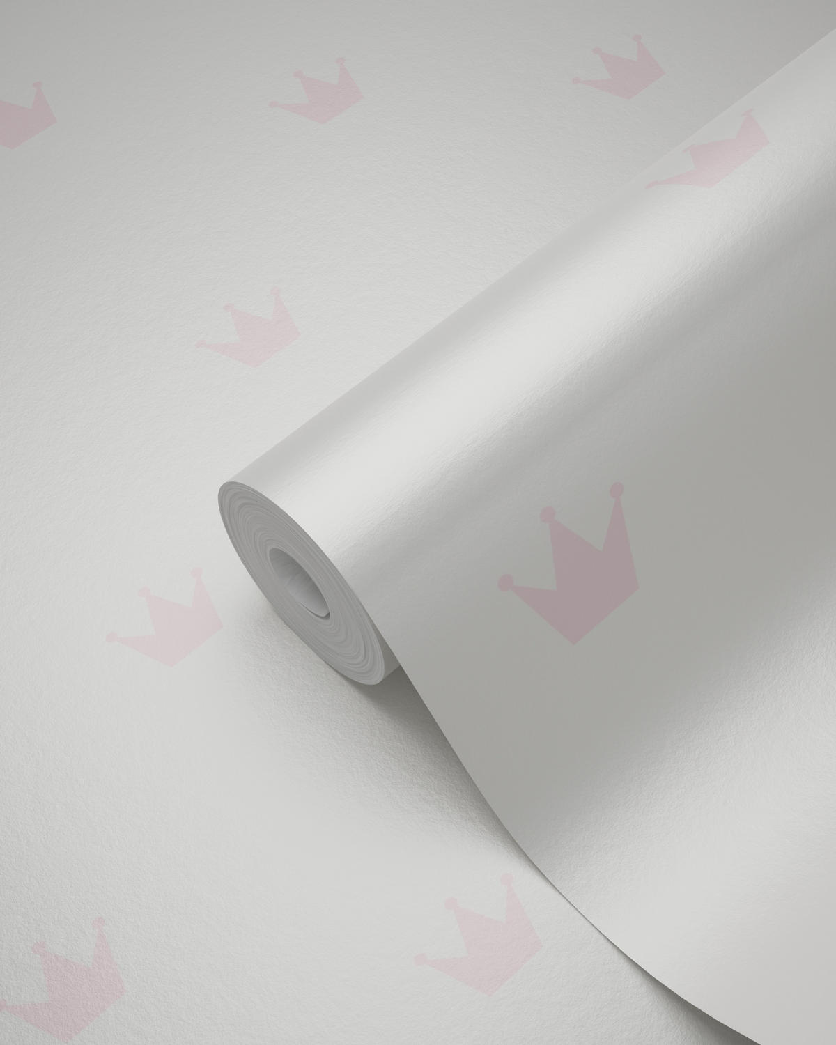 TAPETE kleine Kronen 53 cm x 10.05 m - Pink, Papier (53/0.1cm) - Origin Wallcoverings