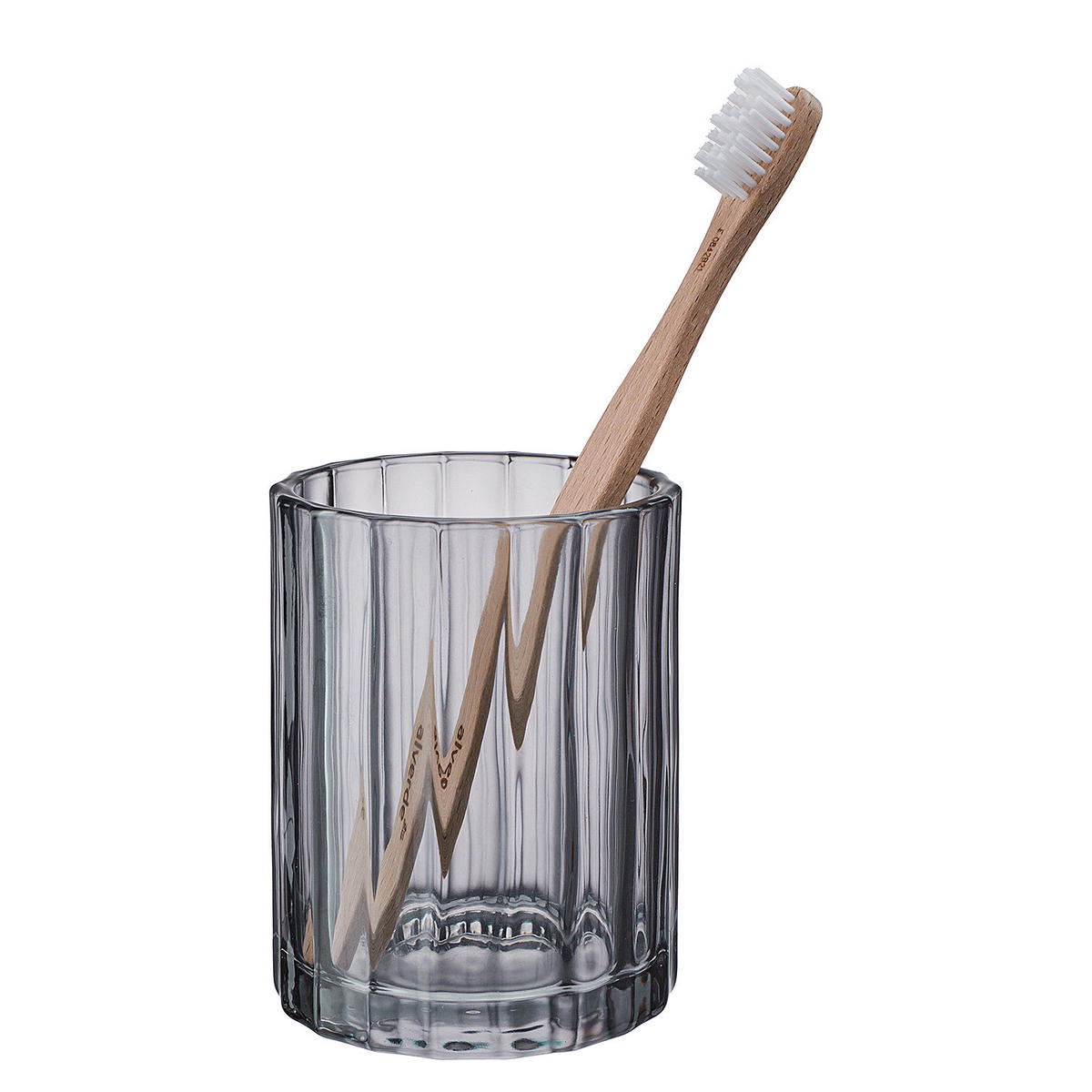 ZAHNPUTZBECHER Tocia - Grau, Glas (8/10/8cm) - Butlers