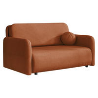 SCHLAFSOFA Viva Sun III - Schwarz/Orange, Holz/Textil (150/85/103cm) - MIRJAN24