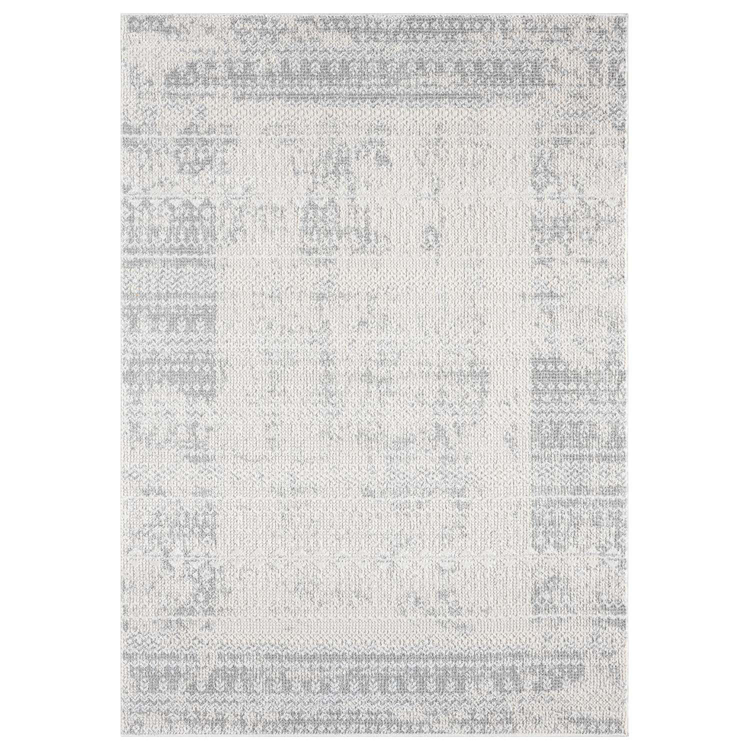 KURZFLOR-TEPPICH Antik 232 Grau 80x150 cm - Grau, Textil (80/150cm) - carpet city