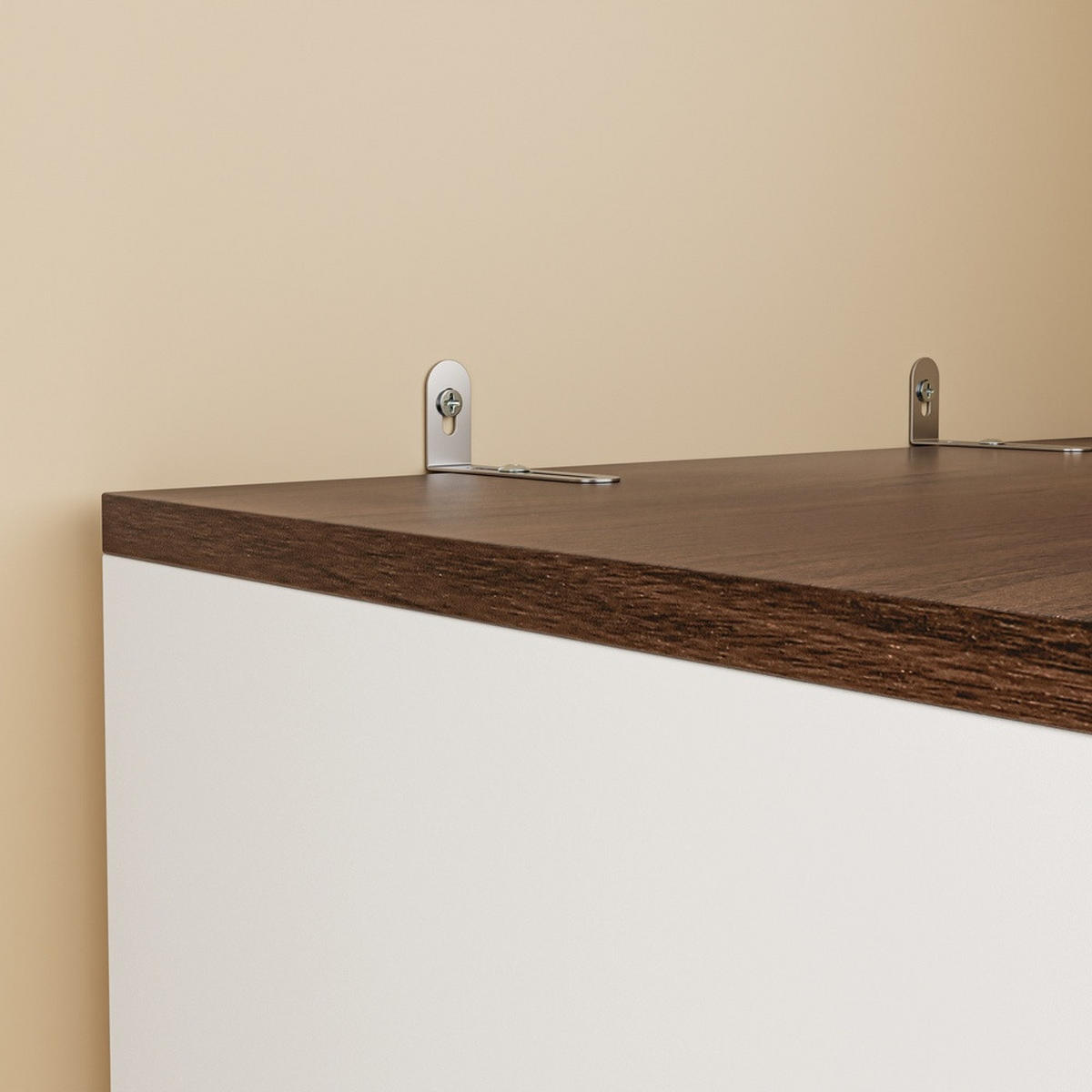 KLEIDERSCHRANK mit 2 Türen, 3 Schubladen und Kleiderstange Weiß 70x55x187cm - Ahornfarben, Fell (70/187/55cm) - SoBuy