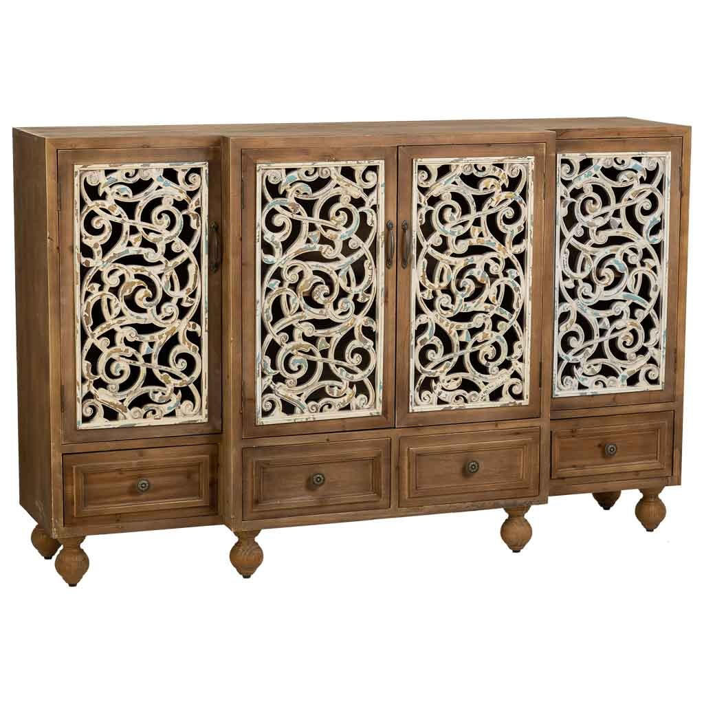 SIDEBOARD aus holz braun 160x42x102 cm - Braun, Holz (160/102/42cm) - Wanderlust