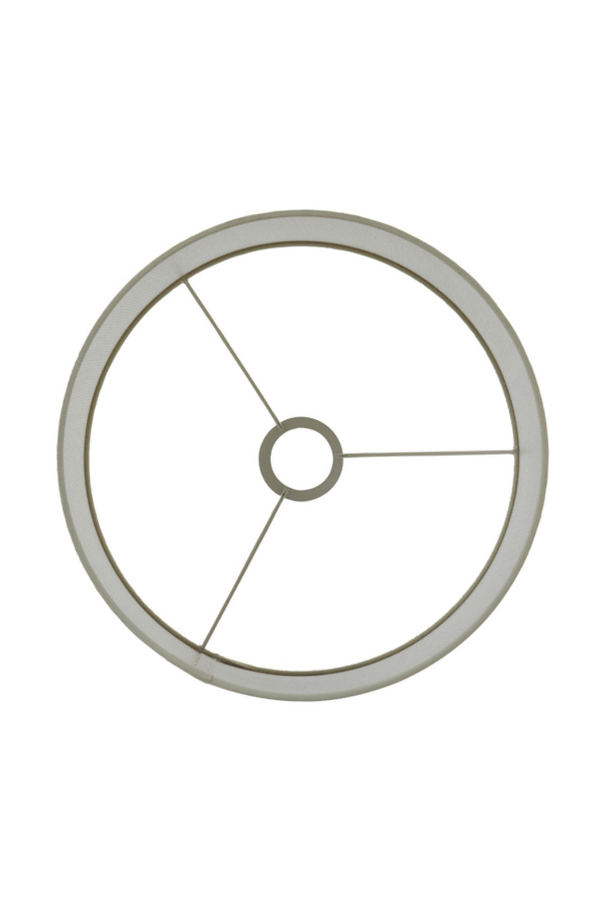 LAMPENSCHIRM Breska Weiß Ø50/38 cm - Weiß, Textil (50/50/38cm) - Light & Living