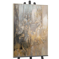 GEMÄLDE Goldene Horizonte Schattenfugenrahmen Beige 140x100 cm - Beige, Holz (140/100cm) - YS-art gallery