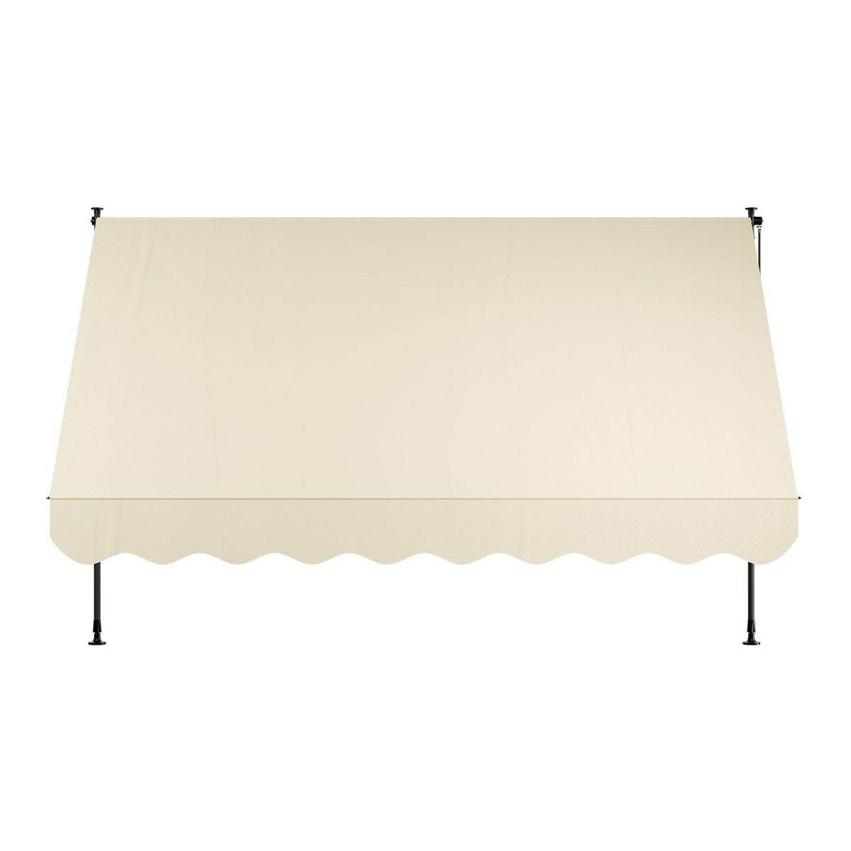 KLEMMMARKISE Kapstadt beige 300x120 cm - Beige, Textil (300/200/120cm) - Juskys