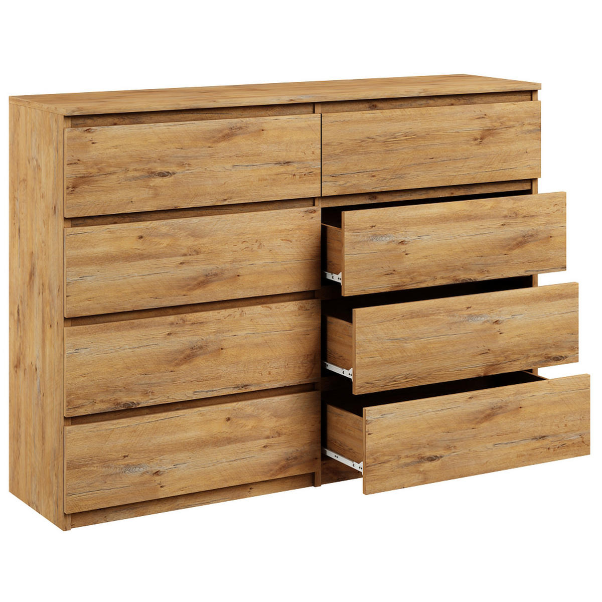 KOMMODE bella8 140 artisan - Eiche Artisan, Holzwerkstoff (140/98/35cm) - roe furniture
